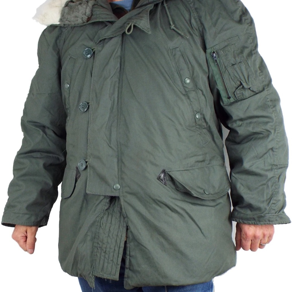 Heavy duty Green Parka Coat for Extreme Weather